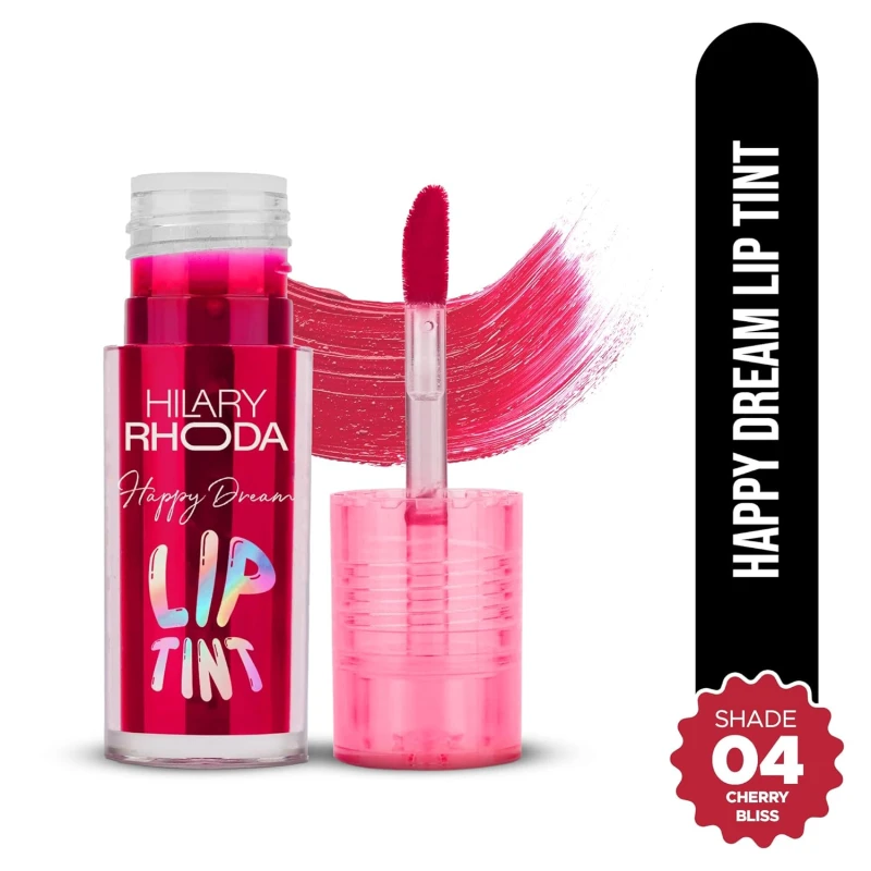Hilary Rhoda Happy Dream Lip Tint | Hydrating Formula | Infused with Hyaluronic Acid | Cruelty-Free & Glossy Finish | Non-Sticky Formula - 3.7g (Cherry Bliss- Shade 04) thumbnail 2